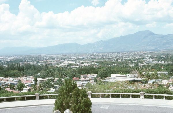 View from Statue of Justice, Santiago